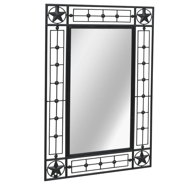Specchio da Parete Rettangolare 50x80 cm Nero