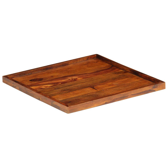 Vassoio da Portata in Legno Massello di Sheesham 50x50 cm
