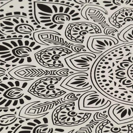 Tavolino da Salotto in Alluminio Martellato 70x30 cm Bianco