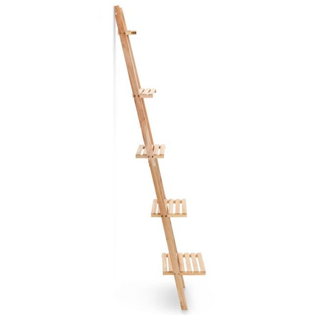 Scala Portaoggetti a Parete in Legno di Cedro 41,5x30x176 cm