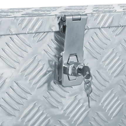 Cassetta in Alluminio 80,5x22x22 cm Argento