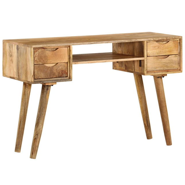 Scrivania in Legno Massello di Mango 115x47x76 cm