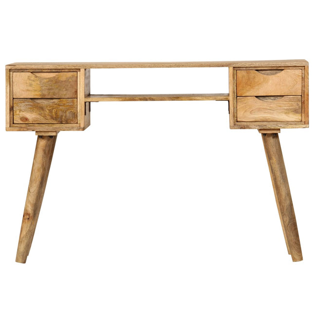 Scrivania in Legno Massello di Mango 115x47x76 cm