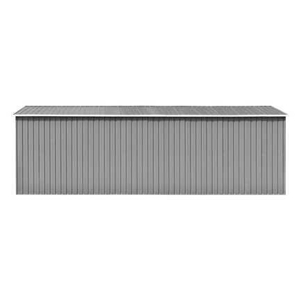 Casetta da Giardino 257x580x181 cm in Metallo Grigio