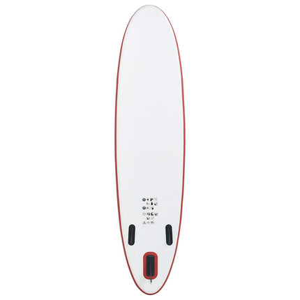 Set Tavola Gonfiabile da SUP Rosso e Bianco