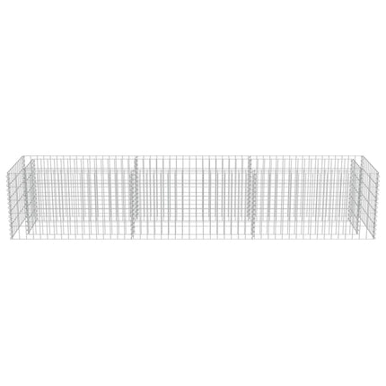 Gabbione Letto Rialzato in Acciaio Zincato 270x50x50 cm