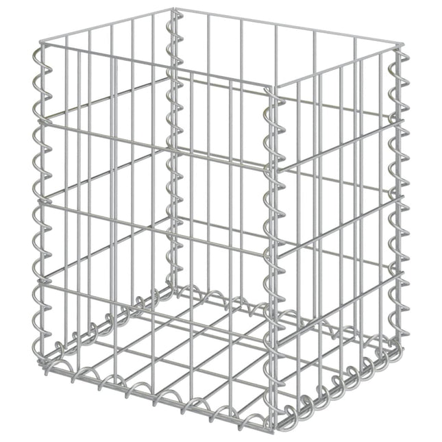 Gabbioni 2 pz in Acciaio Zincato 30x30x40 cm