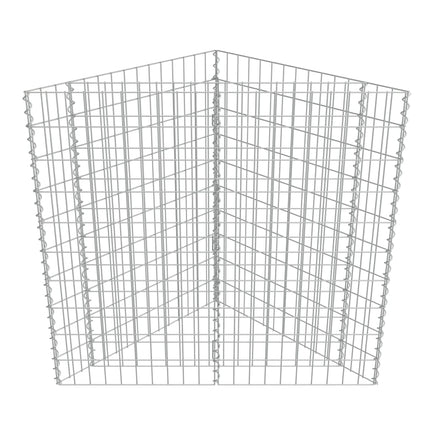 Gabbione Letto Rialzato in Acciaio Zincato 75x75x100 cm