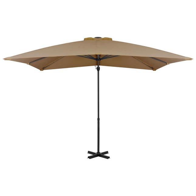 Ombrellone a Sbalzo con Palo in Alluminio 250x250 cm Tortora