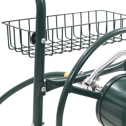 Carrello Avvolgitubi da Giardino Connettori 1/2" 75 m Acciaio