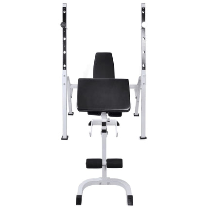 Panca Multifunzione con Rack Bilanciere e Set Manubri 90 kg