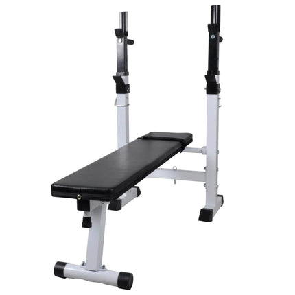 Panca Reclinabile con Rack Bilanciere e Set Manubri 120 kg