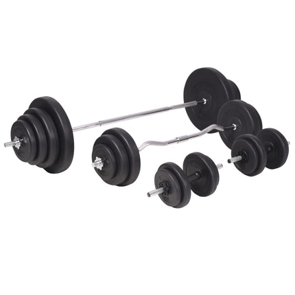 Panca Reclinabile con Rack Bilanciere e Set Manubri 120 kg