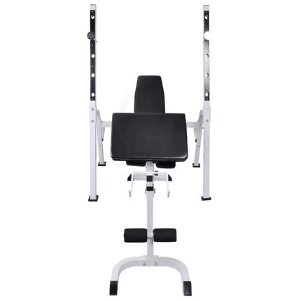 Panca Multifunzione con Rack Bilanciere e Set Manubri 120 kg