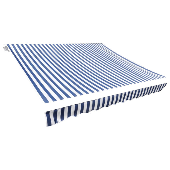 Tendone Parasole in Tela Blu e Bianco 450x300 cm