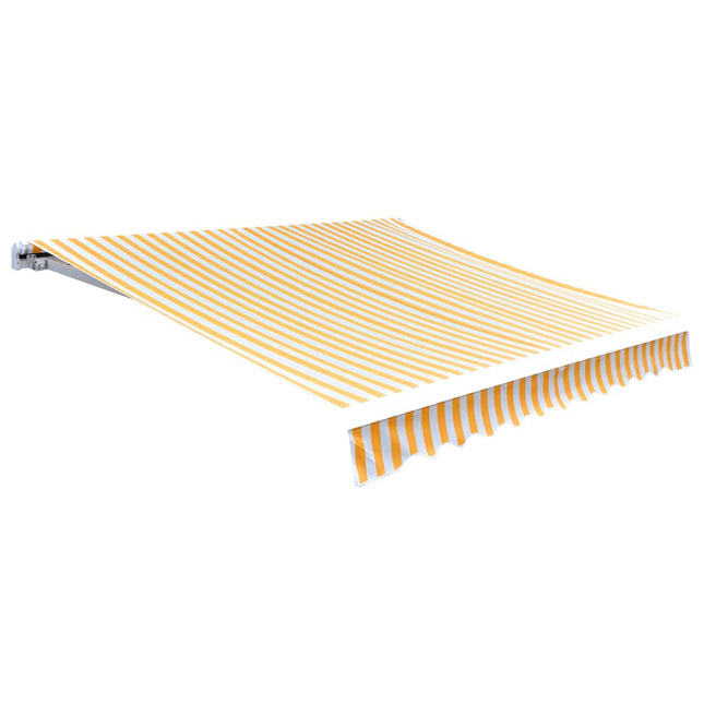 Tendone Parasole in Tela Arancione e Bianco 450x300 cm