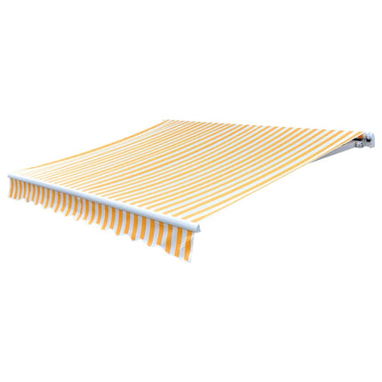 Tendone Parasole in Tela Arancione e Bianco 450x300 cm