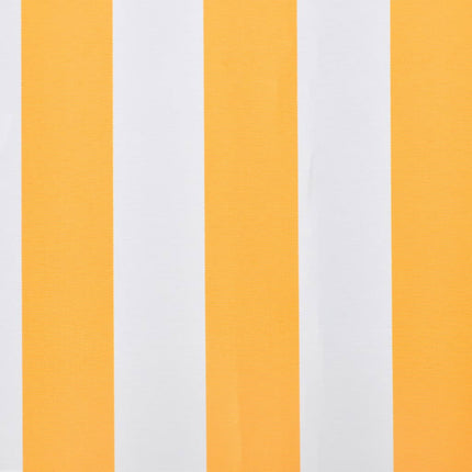 Tendone Parasole in Tela Arancione e Bianco 450x300 cm