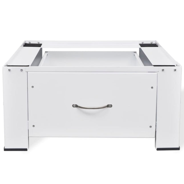 Supporto Alzatina per Lavatrice Bianco con Cassetto