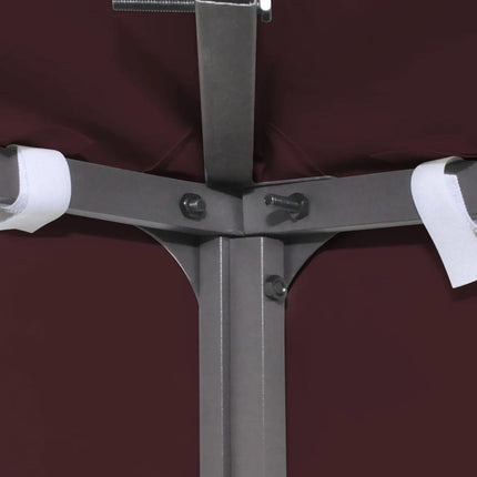 Copertura Superiore per Gazebo a 2 Strati 310g/mÂ² 3x3m Bordeaux
