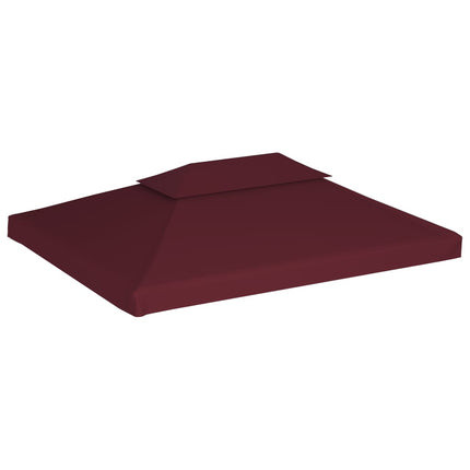Copertura Superiore per Gazebo a 2 Strati 310g/mÃ‚Â² 4x3m Bordeaux