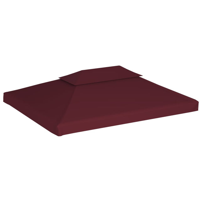 Copertura Superiore per Gazebo a 2 Strati 310g/mÃ‚Â² 4x3m Bordeaux