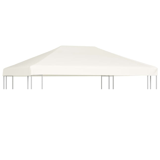 Copertura Superiore per Gazebo 310 g/mÃ‚Â² 4x3 m Bianco Crema