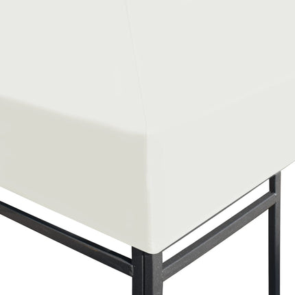 Copertura Superiore per Gazebo 310 g/mÃ‚Â² 4x3 m Bianco Crema