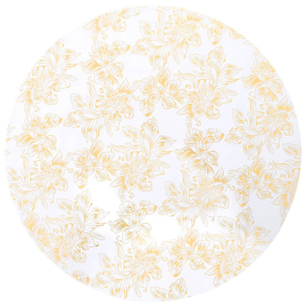 Copertura Elastica per Tavolo 2pz 70cm Bianco con Stampa Dorata