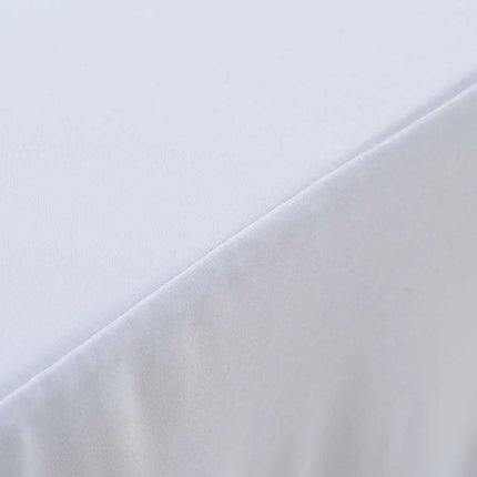 Copertura Elastica per Tavolo con Gonna 2 pz 183x76x74cm Bianco
