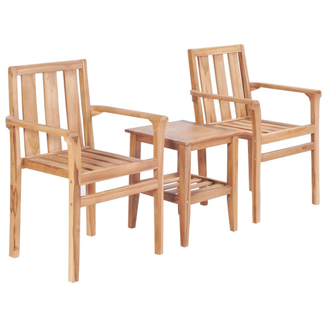 Set da BistrÃ² 3 pz in Legno Massello di Teak