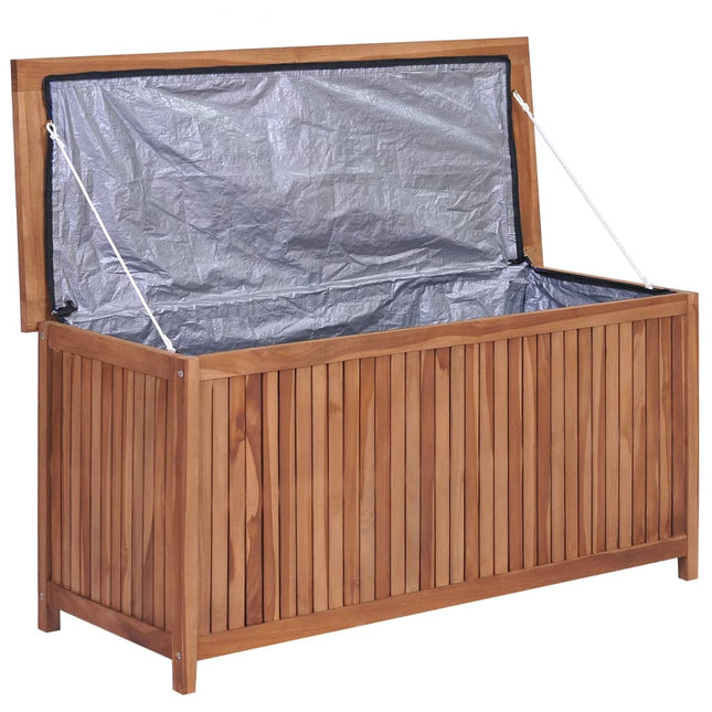 Baule da Giardino 120x50x58 cm in Legno Massello di Teak