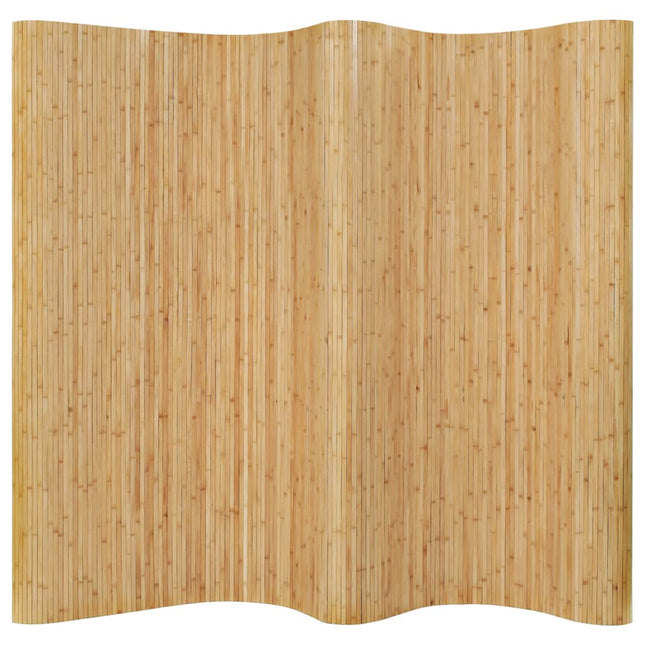 Pannello Divisore per la Stanza in BambÃƒÂ¹ Naturale 250x165 cm