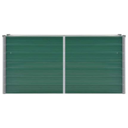 Letto Rialzato Giardino in Acciaio Zincato 160x40x77 cm Verde