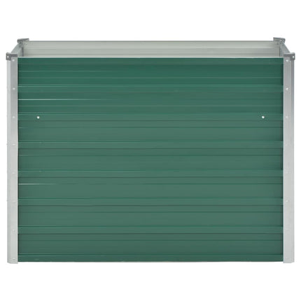 Letto Rialzato Giardino in Acciaio Zincato 100x40x77 cm Verde
