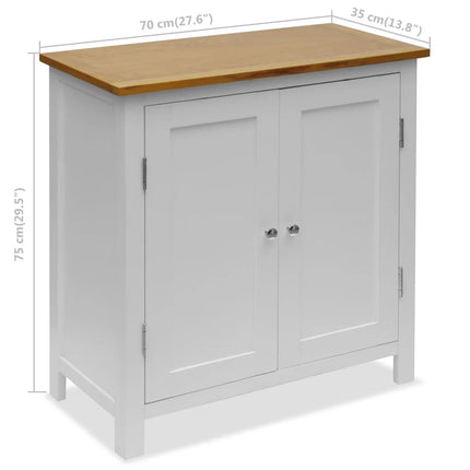 Credenza 70x35x75 cm in Massello di Rovere