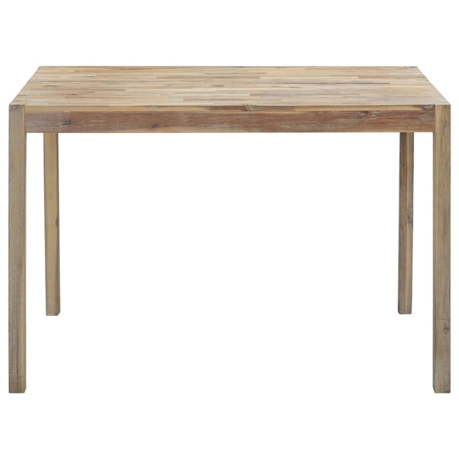 Tavolo da Pranzo 120x70x75 cm in Legno Massello di Acacia