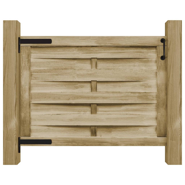 Cancello da Giardino in Legno di Pino Impregnato 100x75cm Verde