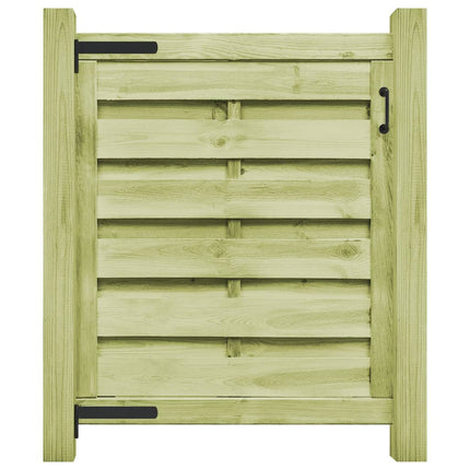 Cancello da Giardino Legno di Pino Impregnato 100x100 cm Verde