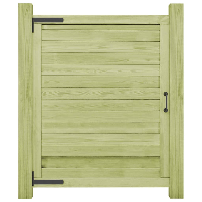 Cancello da Giardino in Legno di Pino Impregnato 125x100 cm