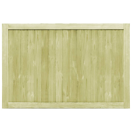 Cancelli da Giardino 2 pz in Legno di Pino Impregnato 300x100cm