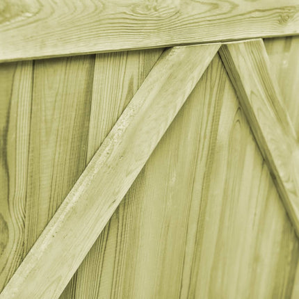 Cancelli da Giardino 2 pz in Legno di Pino Impregnato 300x100cm