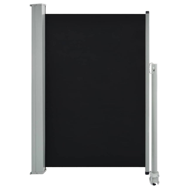 Tenda da Sole Laterale Retrattile 120 x 300 cm Nera