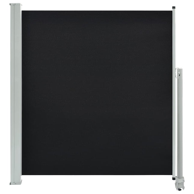 Tenda da Sole Laterale Retrattile 140 x 300 cm Nera