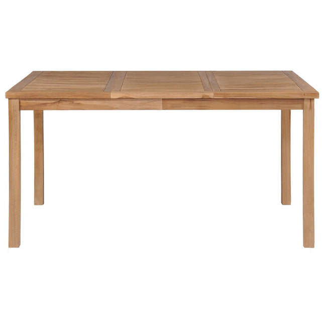 Tavolo da Giardino 150x90x77 cm in Legno Massello di Teak