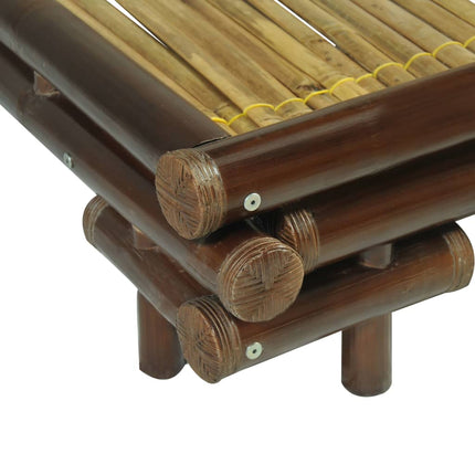 Giroletto senza Materasso Marrone Scuro Bambù 140x200 cm