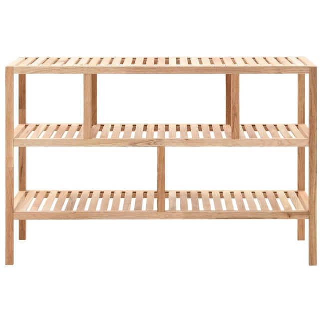Scaffale da Bagno in Legno Massello di Noce 100x40x65 cm
