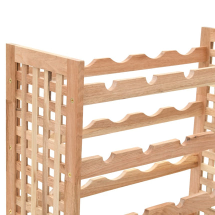 Portavini da 25 Bottiglie in Massello di Noce 63x25x73 cm