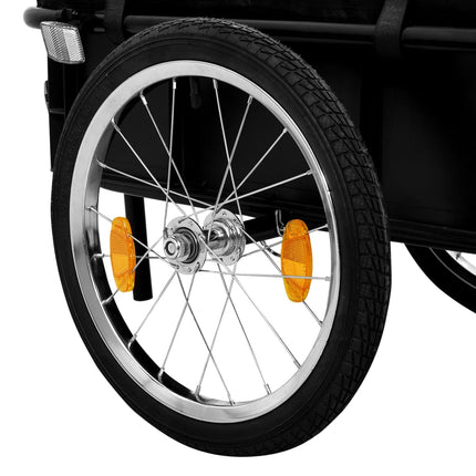 Rimorchio Bici/Carrello Manuale 155x60x83 cm in Acciaio Blu