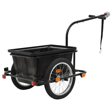 Rimorchio Bicicletta Nero 50 L